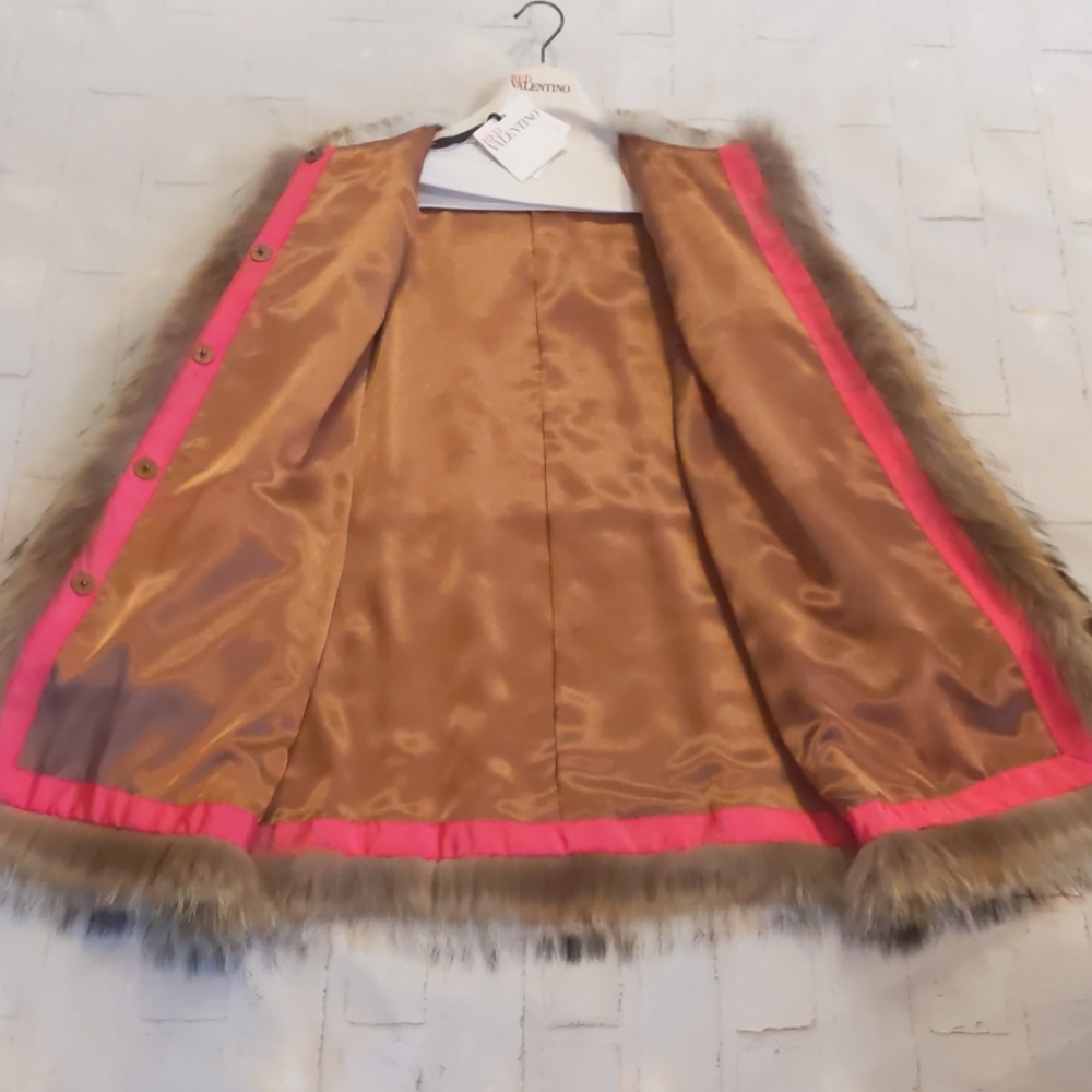 🆕 VALENTINO 100% Rabbit Fur Leopard Print Coat - Picture 9 of 15